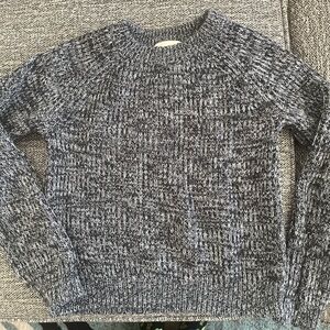 Cozy Black and Gray Knit Sweater